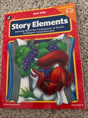 Story Elements Language Arts Workbook - Red Cover